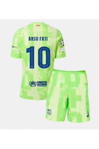 Barcelona Ansu Fati #10 Babytruitje 3e tenue Kind 2024-25 Korte Mouw (+ Korte broeken)